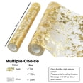 thumbnail image 3 of Table Runner, Sparkling Polyester Tulle Ribbon Roll with Gold Foil,Birthday Party Wedding Christmas Decor 28cmx5M, 3 of 9