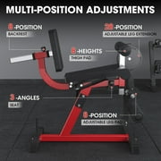 Syedee 3 IN 1Leg Extension and Curl Machine, 450 lbs Adjustable Leg Curl with Plate Loaded, Leg Extender for Home Gym