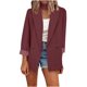 thumbnail image 2 of Chaqueta de manga larga para mujer, informal, sólida, con parte delantera abierta Fridja po3468, 2 of 7