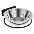 thumbnail image 1 of Comedero elevado para perros de acero inoxidable para montar en la pared, ahorra espacio y es ideal para cachorros y gatos., 1 of 7