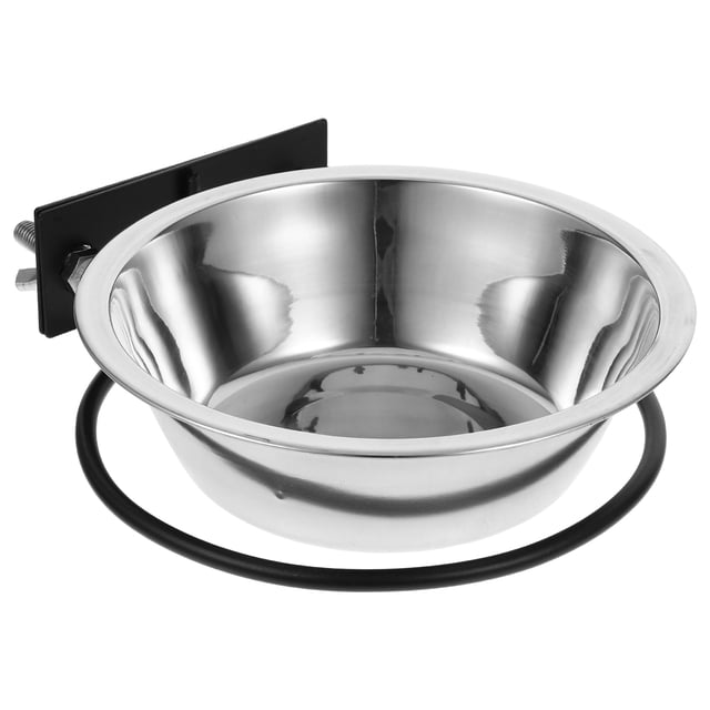 Comedero elevado para perros de acero inoxidable para montar en la pared, ahorra espacio y es ideal para cachorros y gatos.