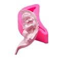 thumbnail image 1 of Molde De Silicona Para Bebé Durmiente 3D, Molde Para Hornear Pasteles, Decoración De Pasteles De Fiesta Para Cera De Jabón De Caramelo De Chocolate Diy Yuarrent HA037877-00, 1 of 6