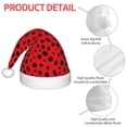 thumbnail image 4 of Salouo Ladybug Dotted for Christmas Hat for Kids Xmas Holiday Hat Santa Hat for Boys & Girls Festive Headwear Accessories Fit for Christmas/ New Year/Holiday/Party, 4 of 6