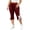 Wine, variant on OVAFBAU Women's Capris Pants Yoga Workout Leggings Plus Size Casual Yoga Athletic Stretchy Bow Slit Ankle Capris Leggings