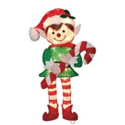 Holiday Time 28" Light-Up Iridescent Christmas Elf with 35 Clear Incandescent Lights