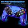 thumbnail image 6 of LED Wireless Controller for P5, Compatible with P5 Pro/Slim/PC, Dual Vibration, Macro/Turbo Function, 3.5mm Audio Jack, 6-Axis Motion Controller Gamepad with Speaker&RGBChroma Indigo), 6 of 10
