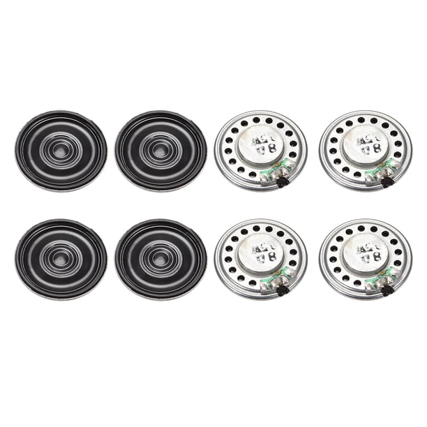 Altavoz magnético DIY de 0.5W 8 Ohm, reemplazo de altavoz redondo de 28mm para 8 piezas
