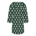 thumbnail image 5 of Peignoirs pour Femmes Peignoir Long Chaud Tendance à Manches Longues d'Hiver Pyjama Robe de Nuit, 5 of 5