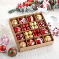 thumbnail image 3 of PATLOLLAV Christmas Ornaments Set,Christmas Ornament Balls 44 Christmas Tree Decoration, Christmas Ball Hanging Pendent, Christmas Balls Decor Set for Xmas Tree Holiday Wedding Party, 3 of 5