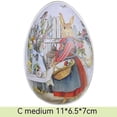 thumbnail image 3 of 5 uds surtido de huevos de Pascua pintados caja de lata de Pascua forma de conejito de Pascua relleno de Metal contenedor de huevos de Pascua caja de dulces de huevos de Pascua Vintage, 3 of 5