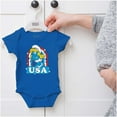 thumbnail image 5 of Smurfette Cartoon American Cutie USA Bodysuit Jumper Girls Infant Baby Brisco Brands 12M, 5 of 6