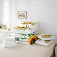 thumbnail image 3 of Erosebridal Monogrammed O Bedding Sets Queen Size, Rustic Sunflower Comforter Sets with Sheets, Plaid Bed Set, Microfiber Room Decor, 7 Pieces, 3 of 4