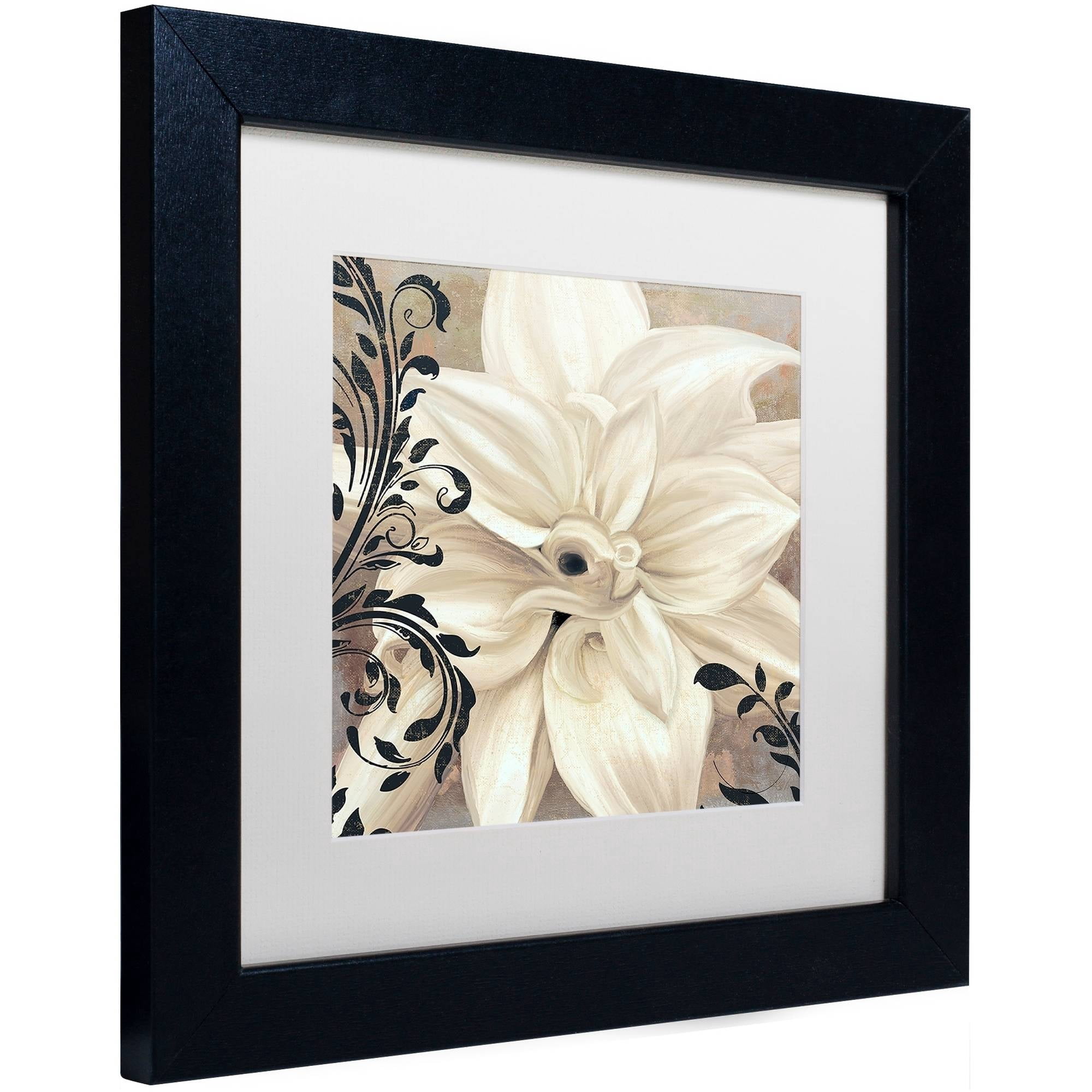 Trademark Fine Art "Winter White II" Canvas Art by Color Bakery White Matte, Black Frame