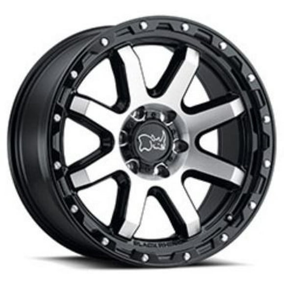 Black Rhino Wheels Wheel 1890CYT-85127B71 Black Rhino Coyote; 18 Inch Diameter x 9 Inch Width; 5 x 127 Millimeter/5 x 5.00 Inch Bolt Pattern; 60 Degree Conical Seat Lug; -18 Millimeter Offset