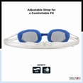 thumbnail image 3 of Dolfino Pro Pacesetter Adult Swim Goggle - Blue, 3 of 6