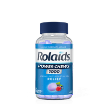 Rolaids Antacid Power Chews, Chewable Antacid for Acid Indigestion and Heartburn, Berry, 32 Count