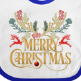 thumbnail image 4 of Inktastic Reindeer Christmas Boys or Girls Baby Bib, 4 of 4