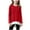Red, variant on Girls Long Sleeve Tunic Tops, Travel Casual Solid Color Soft Lace Splicing Pullover Shirts Loose Long Blouses T-Shirt Tee