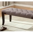 thumbnail image 4 of LiviNest Slim Tufted Bench for Small Spaces: 16-Inch Depth Space-Saving Seating - Hand-Tufted Fabric & Solid Wood Legs - Bedroom Living Room Entryway, 4 of 6