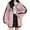 Pink, variant on Fgnfyis Women's Zip Up Hoodie Fashion Comfy Plus Size Sweatshirts Cute Jackets for Teen Girls Black L