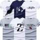 thumbnail image 4 of TEXIWAS-Camiseta ajustada con estampado de marca de moda para hombre, camiseta informal de cuello redondo, camisetas de algodón de talla grande M-5XL, 6 uds., 4 of 4