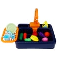 thumbnail image 1 of 1 juego de lavavajillas eléctrico de juguete para niños, juguetes de cocina interesantes para lavar platos., 1 of 7