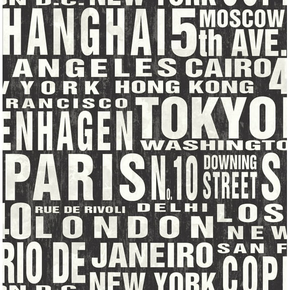 NextWall Around the World Peel and Stick Wallpaper