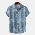 thumbnail image 2 of XDZJLR Mens Shirts for Short Sleeve Button Down Tropical Summer Beach Shirts for Men, 2 of 7