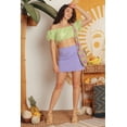 thumbnail image 3 of Organza Puff Short Sleeve Crop Top, 3 of 5