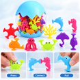 thumbnail image 3 of Bath Toys for Toddlers 1-3 - Suction Sensory Toys - Silicone Ocean Animal Cup Toys - Learning Toys for 3-6 Year Old Boys Girls, 3 of 6