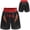 Black&Red, variant on Yartina Kids Boys Shiny Letter Printed Side Split Satin Boxer Shorts Hot Pants for Fighting Red 16