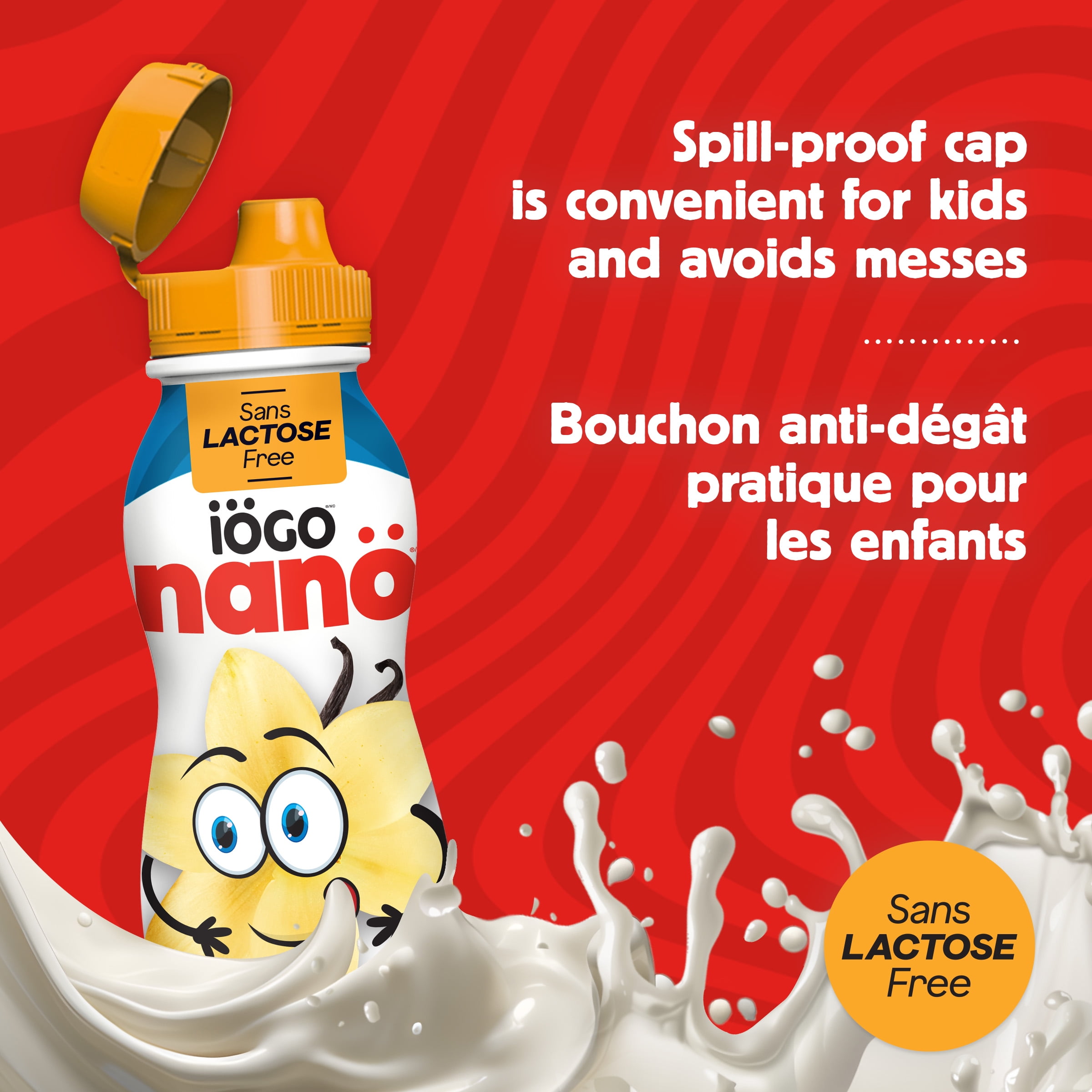 iOGO Nano Vanille Sans Lactose 6x93ml 6x93ml