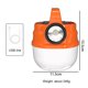 thumbnail image 3 of Lámpara de tienda de campaña de 1200 mAh, resistente al agua, 6 modos de luz para barbacoa, senderismo, pesca (naranja) Tmvgtek Para Estrenar, 3 of 6