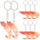 thumbnail image 2 of 8pcs Simulation Shrimp Keychains Realistic Shrimp Pendant Bag Backpack Keychain, 2 of 4