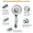 thumbnail image 2 of High Pressure Handheld Shower Head 5 Modes,Removable Hand Held Showerheads ,Chrome Finish Bathroom Faucet Kit ,With 5 FT Stainless steel Hose, 2 of 8