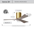 thumbnail image 6 of Matthews Fans - Irene-3H 3-Blade 42 Inch Flush Mount Ceiling Fan In Contemporary, 6 of 6