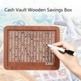thumbnail image 2 of Cash Vault Wooden Savings Box 10000, 10000 Savings Challenge Box, Money Saving Box, Wooden Money Box For Cash 10,000, Wooden Cash Savings Box, 2 of 7