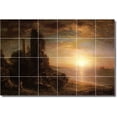 thumbnail image 1 of Ceramic Tile Mural-Frederic Church Waterfront Painting 180. 36" w x 24" h using (24) 6 x 6 ceramic tiles, 1 of 3