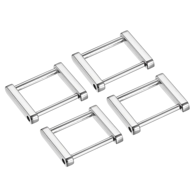 Monedero Correa Anillos Unique Bargains 4uds 35mm Metal Enroscable Plateado