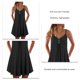 thumbnail image 5 of Vestido de mujer con cuello en V y botones en la parte delantera, sin mangas, tirantes finos, vestido de verano de Color puro para mujer, 5 of 6