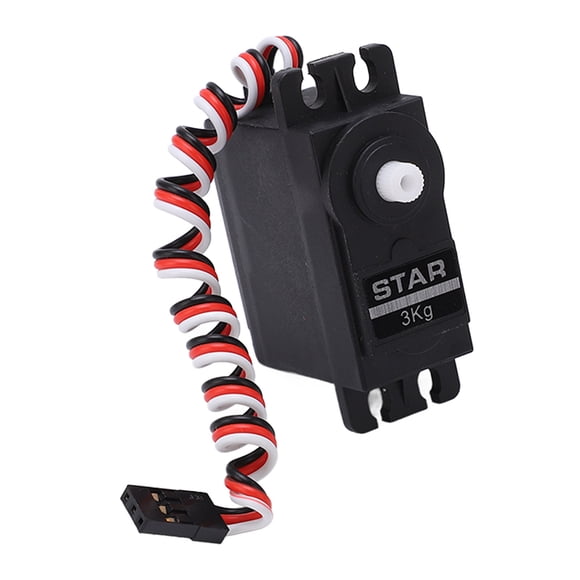 Servo de Direction RC en Plastique 3KG Noir pour Véhicules Tout-Terrain BONZAI 1/16