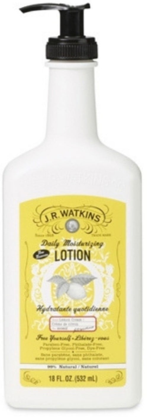 JR Watkins Lemon Cream Daily Moisturizing Lotion 18 oz (Pack of 4