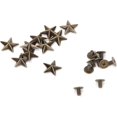 thumbnail image 3 of ZOUSSIQI Star Shape Rivet, Zinc Alloy Star Rivet, Screws Rivet Studs, for Shoes Bags Clothing Decoration(14mm Convex Bronze) CA919-19420, 3 of 7