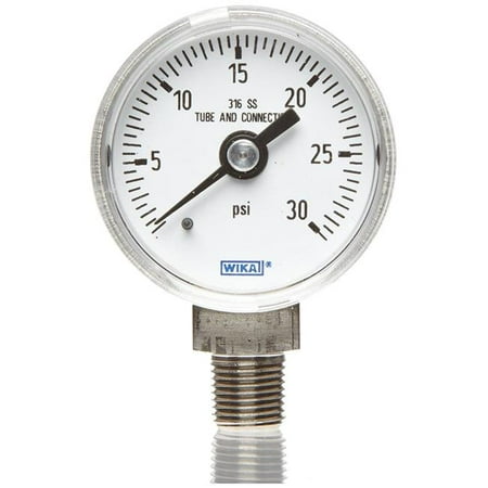 - Wika 759-9767088 0.25 in. 200 psi Industrial Pressure Gauge