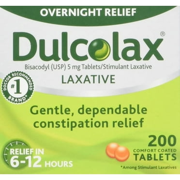Dulcolax Laxative 5 mg - 200 Comfort Coated Tablets