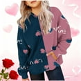 thumbnail image 1 of Cowsor Sweat à Capuche pour Enfants / Manches Longues Imprimé Col Rond / Tissu Extensible Doux / Tenue Décontractée Chaude pour École Quotidienne / Garçons Filles 2-14 Ans, 1 of 6