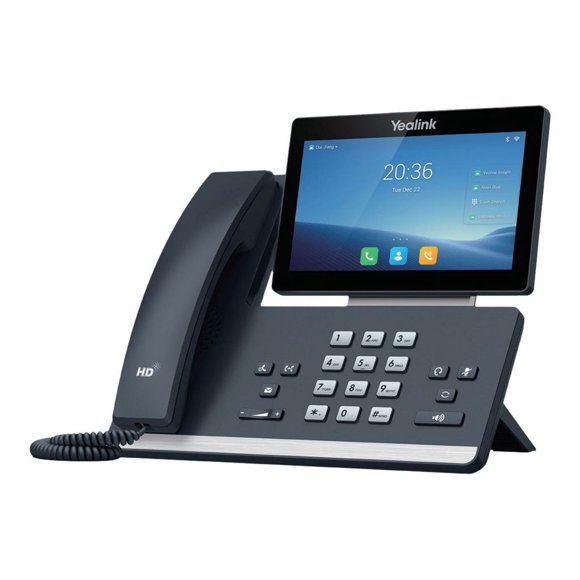 Yealink T58W - VoIP phone with caller ID - 10-party call capability - SIP, SIP v2 - 16 lines - classic gray