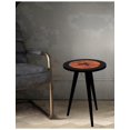 thumbnail image 2 of Round Wooden Side Tables, Portable Coffee Tables, End Tables for Living Room and Bedside, Cracked Wood Look - Medium, 2 of 5