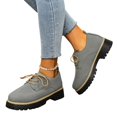 thumbnail image 2 of YOUYEDIAN Loafers for Women Round Toe Fashion Platform Heel Comfy Shoes Slip On Strap Design Casual Shoes, 2 of 5