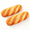 2PC, variant on Soft Fake Bread Plush Pillow,Realistic Food Shaped Cushion for Couch Decor(1PC)